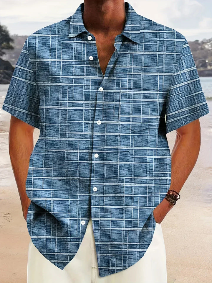 Bertalan | Elegantna košulja na pruge i karirana košulja