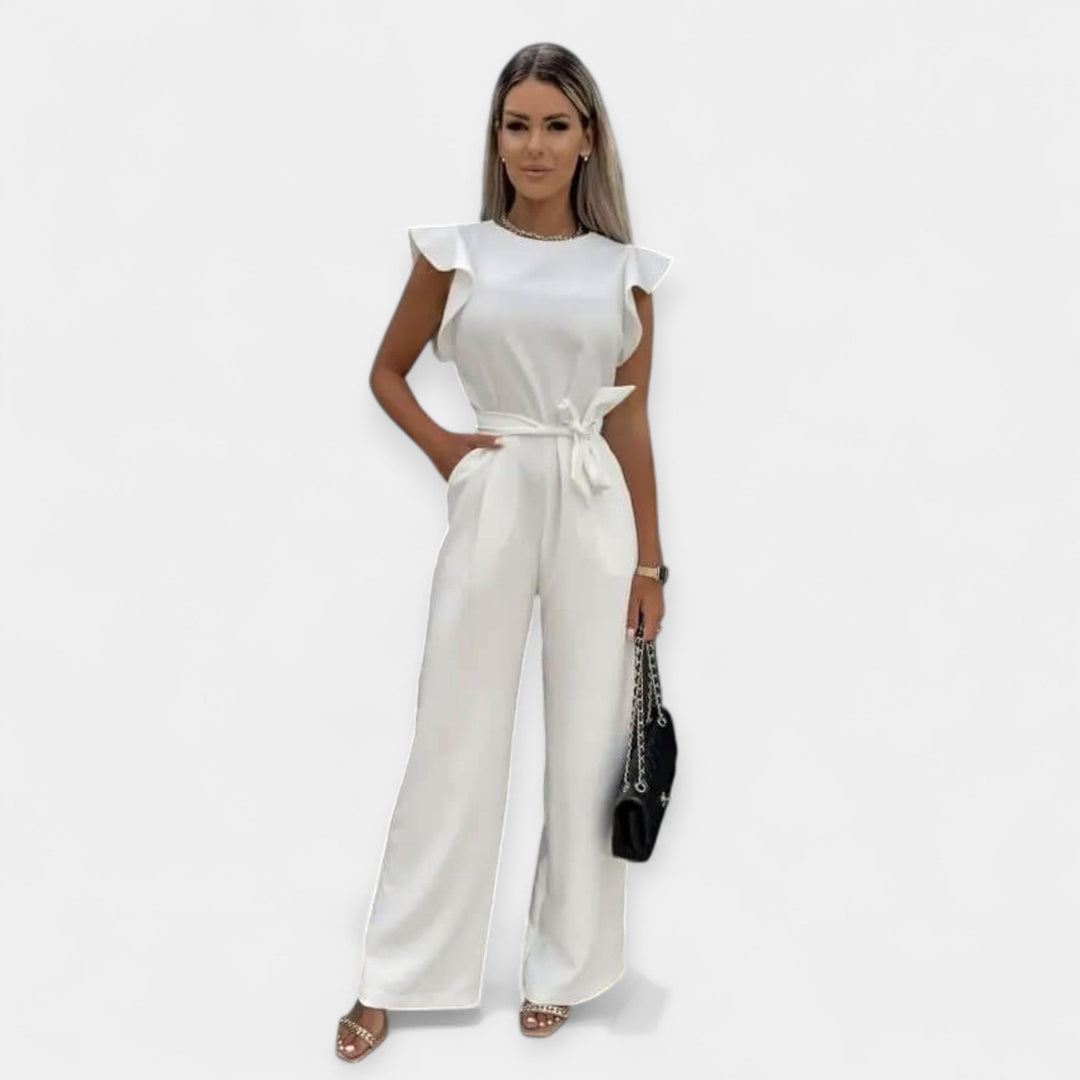 Overall dress with butterfly sleeves