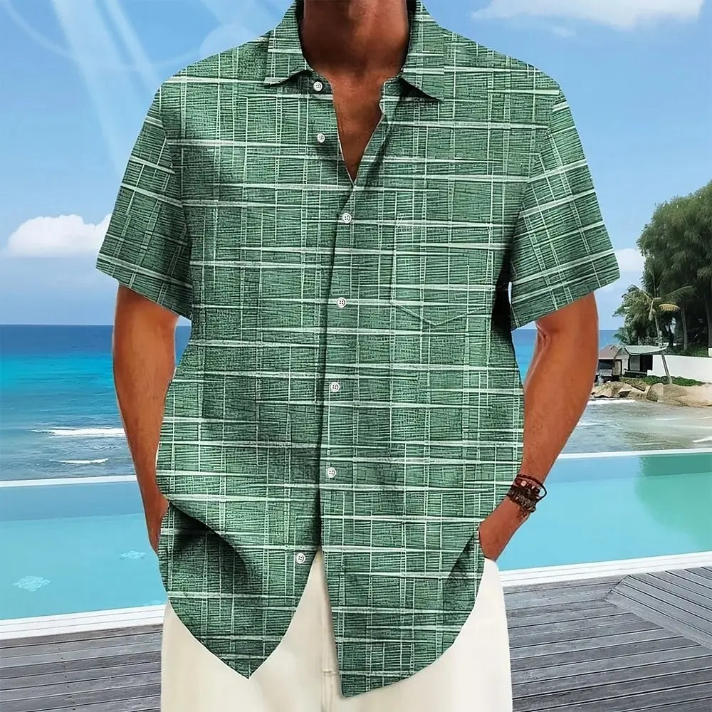 Bertalan | Elegantna košulja na pruge i karirana košulja