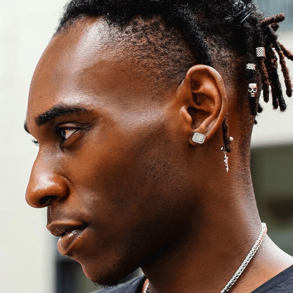 Boucles d’Oreilles Carré Luxe – Effet Diamant Brillant