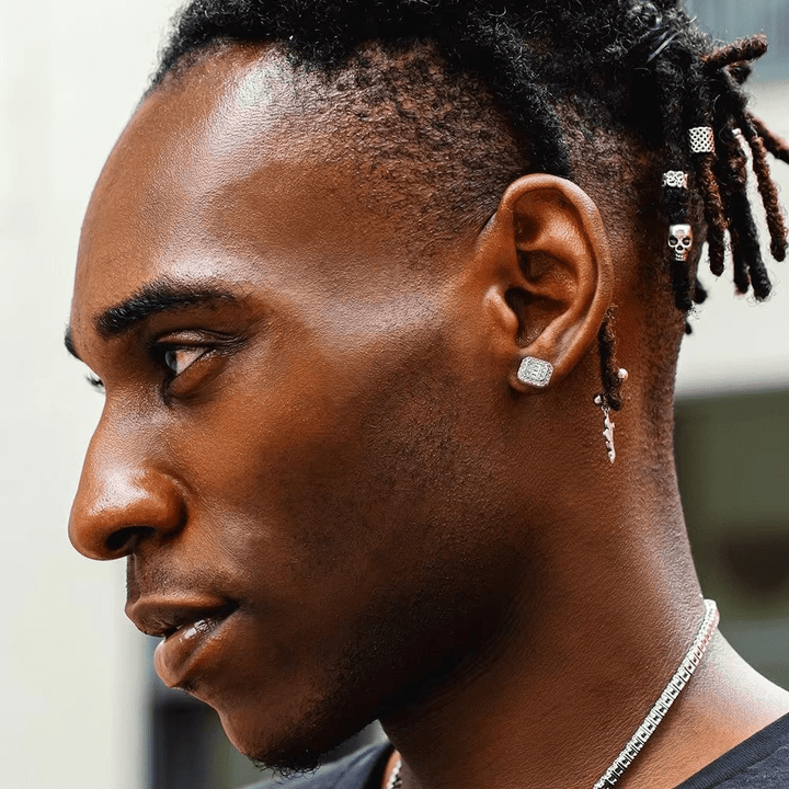 Boucles d’Oreilles Carré Luxe – Effet Diamant Brillant