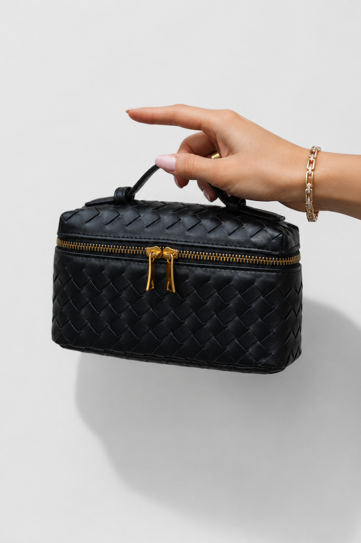 Milla Bolso Mini Woven con Accesorios Dorados