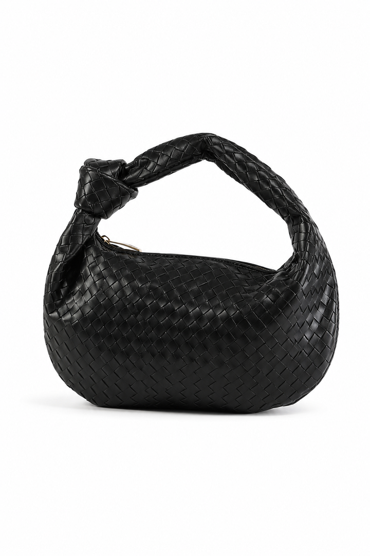 Sage Bolso de Hombro Mediano Tejido
