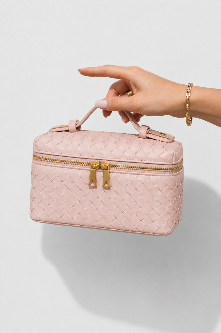 Milla Bolso Mini Woven con Accesorios Dorados