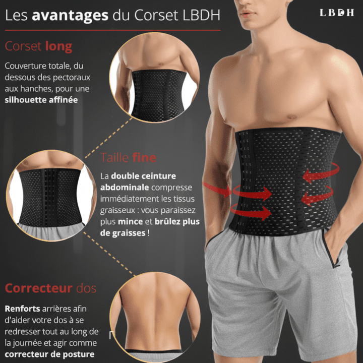 Corset homme ventre plat