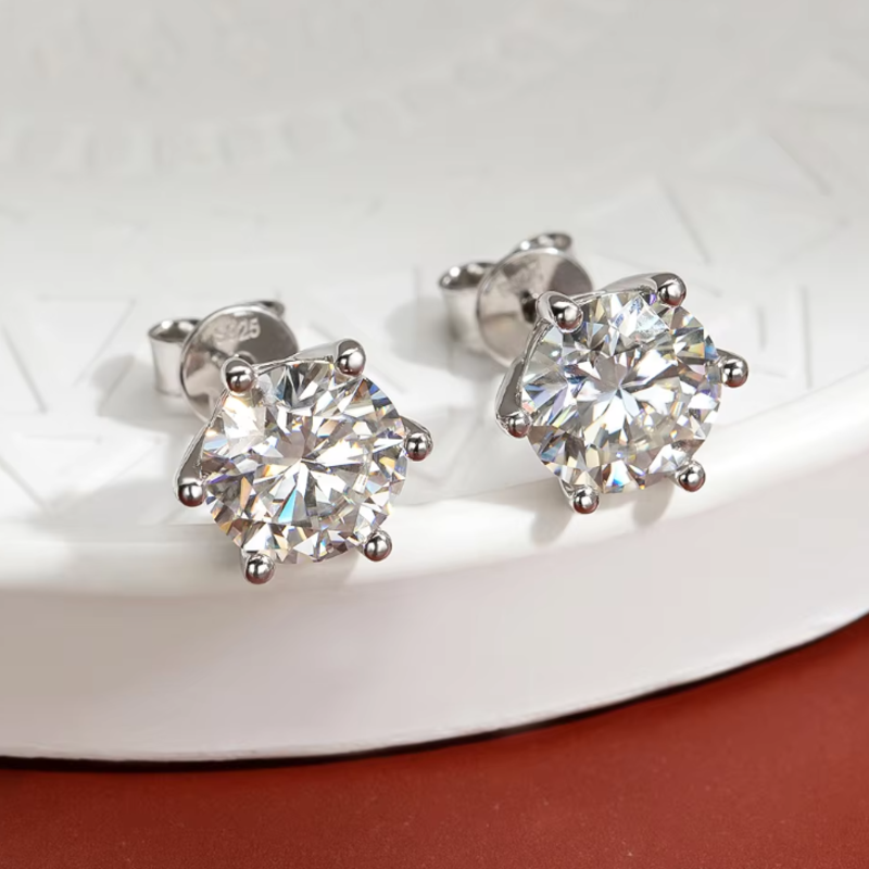 Lyra Glow moissanite naušnice