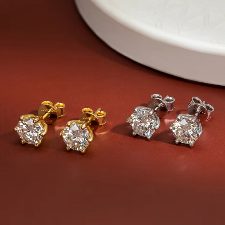 Lyra Glow moissanite naušnice