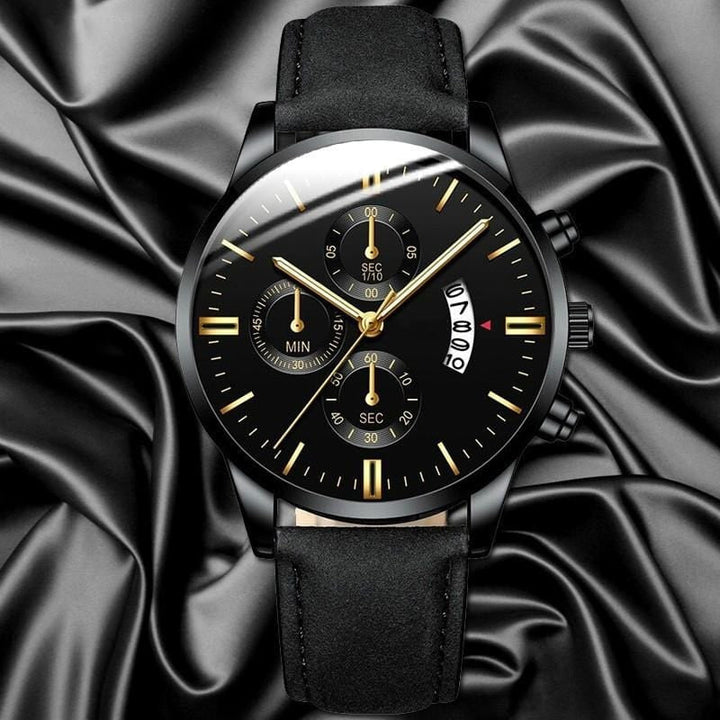 Montre Chronographe Bracelet Cuir