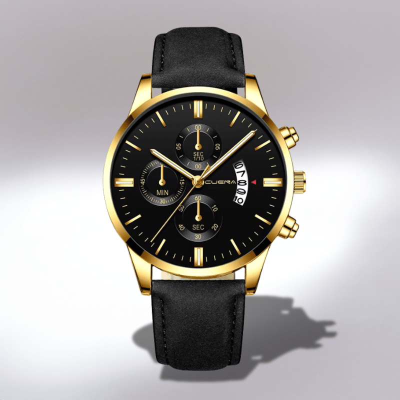 Montre Chronographe Bracelet Cuir