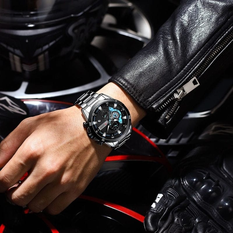 Montre Chronographe en Acier