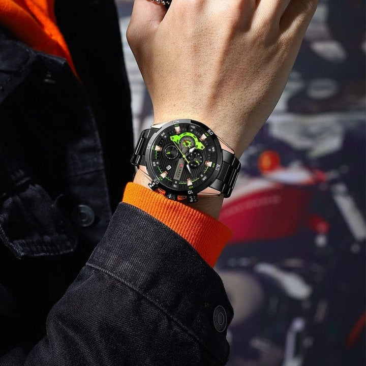 Montre Chronographe en Acier
