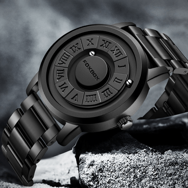 Montre Magnétique - Bracelet Cuir ou Acier