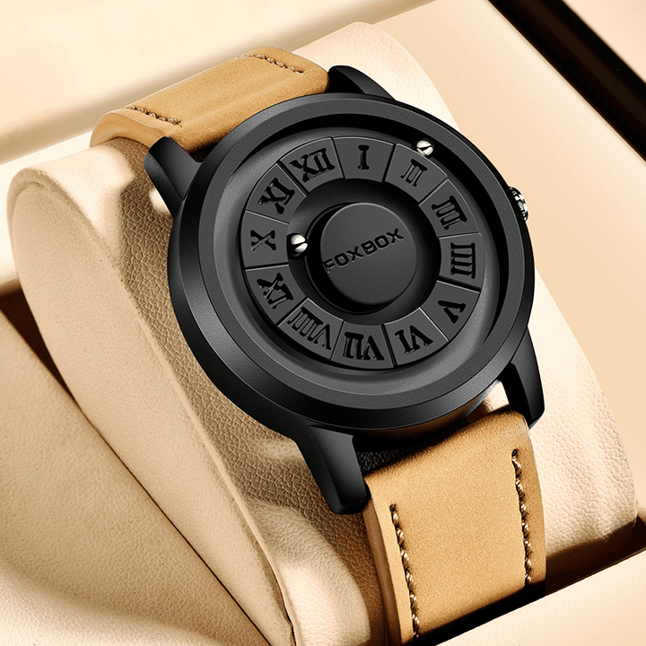 Montre Magnétique - Bracelet Cuir ou Acier