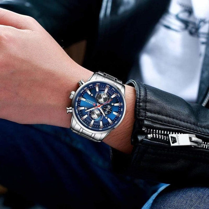 Montre Quartz Luxe Bracelet Acier