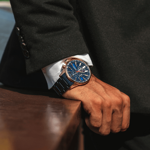 Montre Quartz Luxe Bracelet Acier