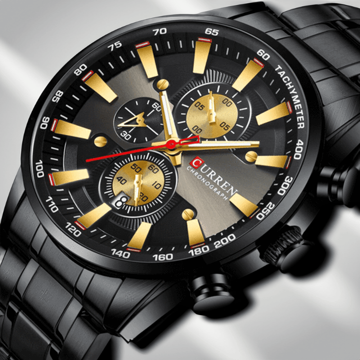 Montre Quartz Luxe Bracelet Acier