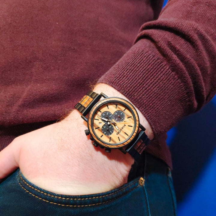 Montre Quartz en Bois