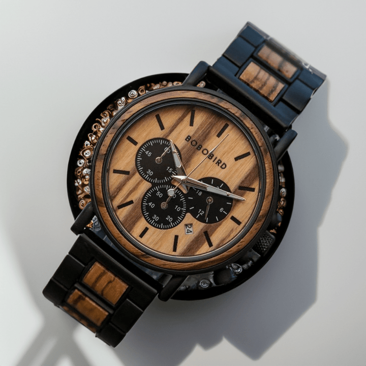 Montre Quartz en Bois