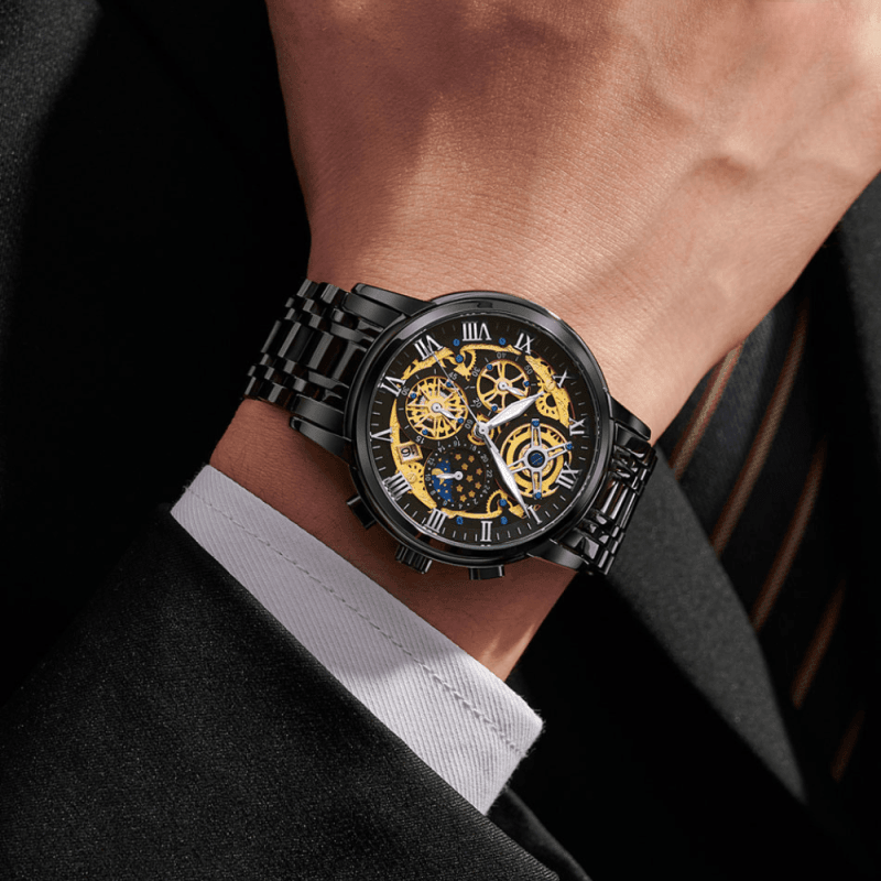 Montre Squelette Chronographe Luxe