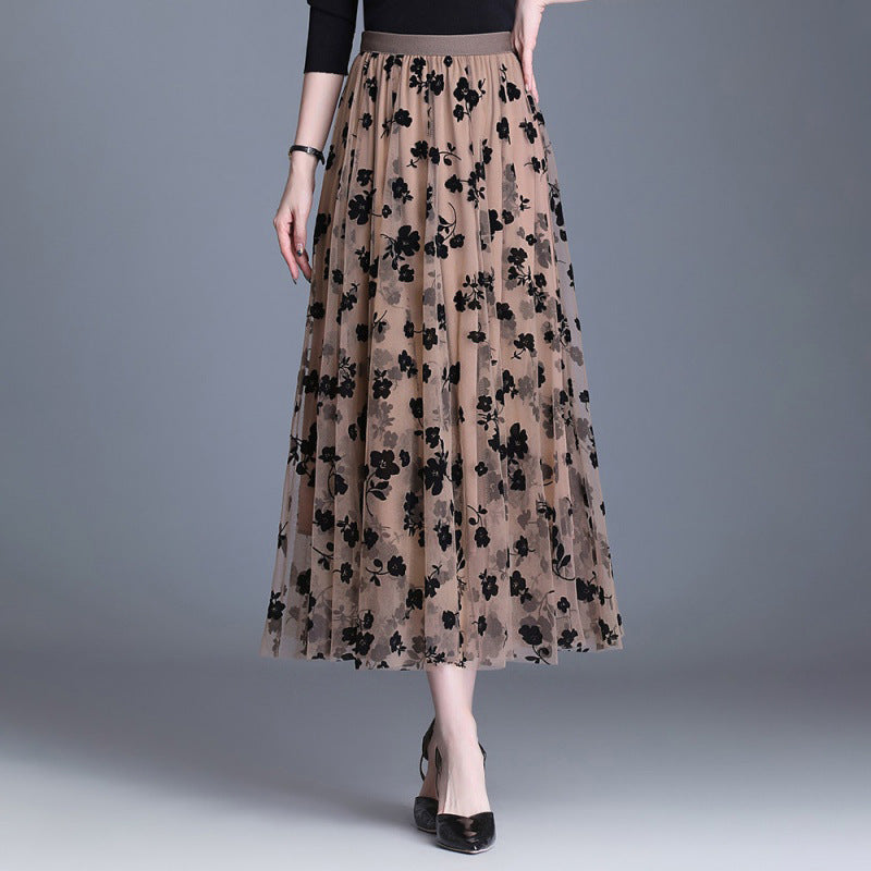 ADELINE™ – Elegantna cvjetna midi suknja