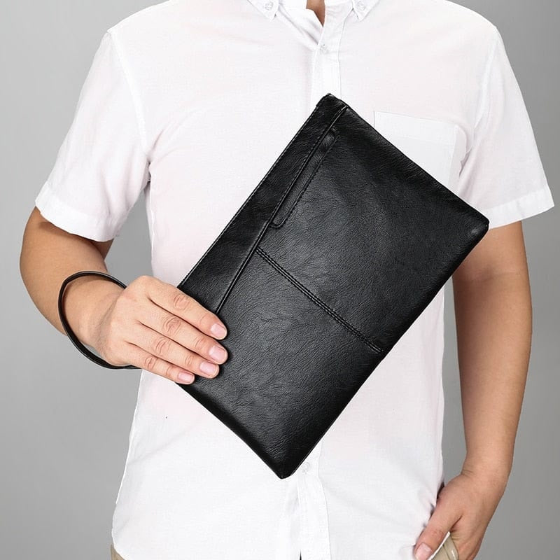 POCHETTE LUXE EN CUIR
