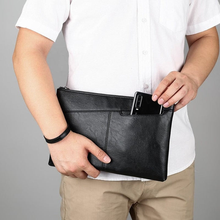 POCHETTE LUXE EN CUIR