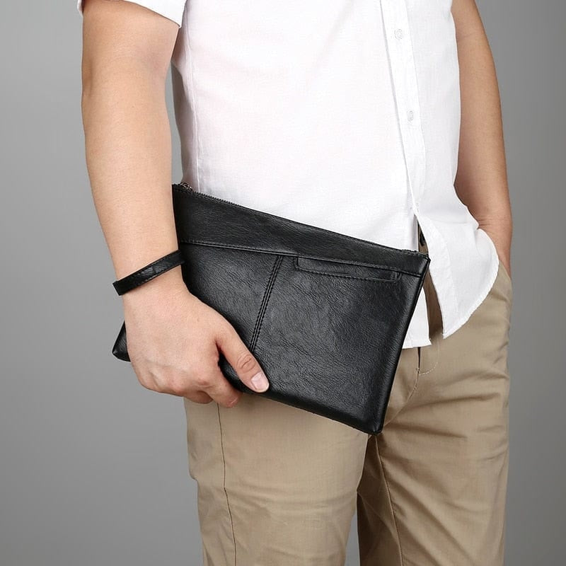 POCHETTE LUXE EN CUIR