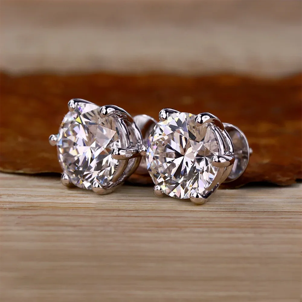 Lyra Glow moissanite naušnice