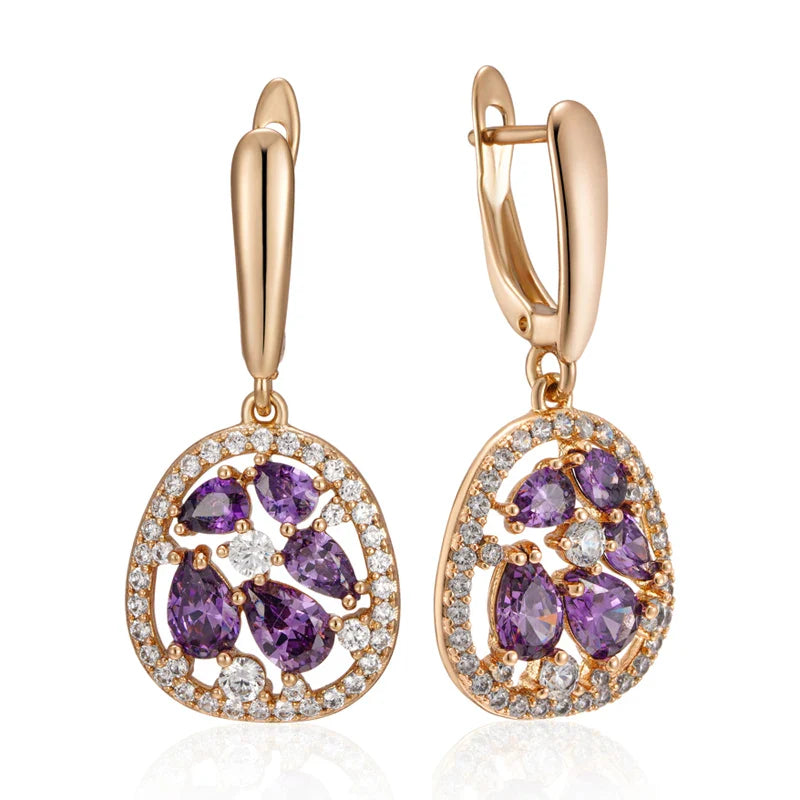Naušnice Royal Orchid viseći model