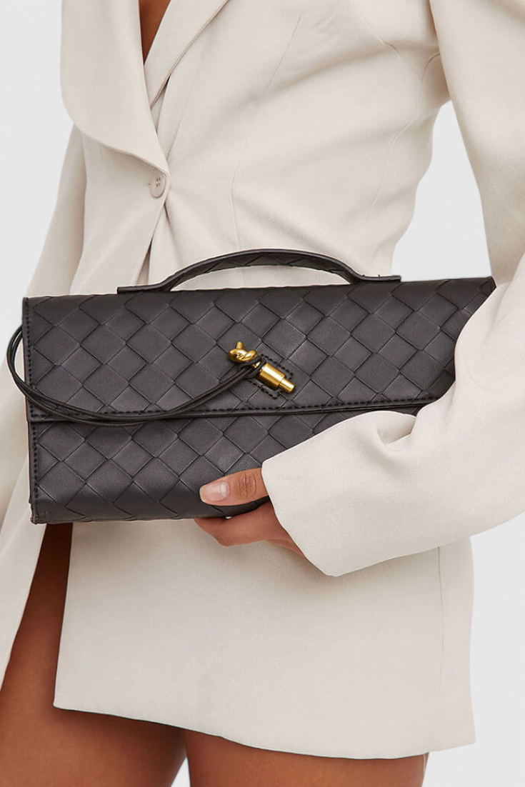 Clutch torbica Melanie s detaljem zlatnog čvora