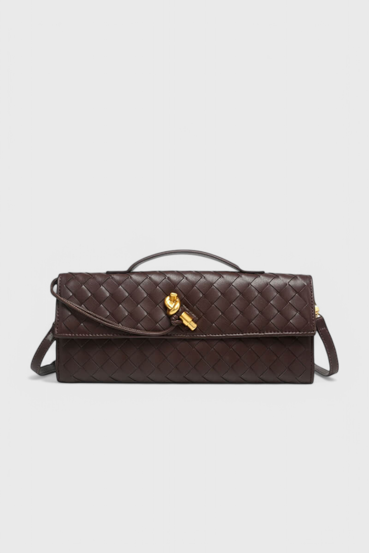 Clutch torbica Melanie s detaljem zlatnog čvora