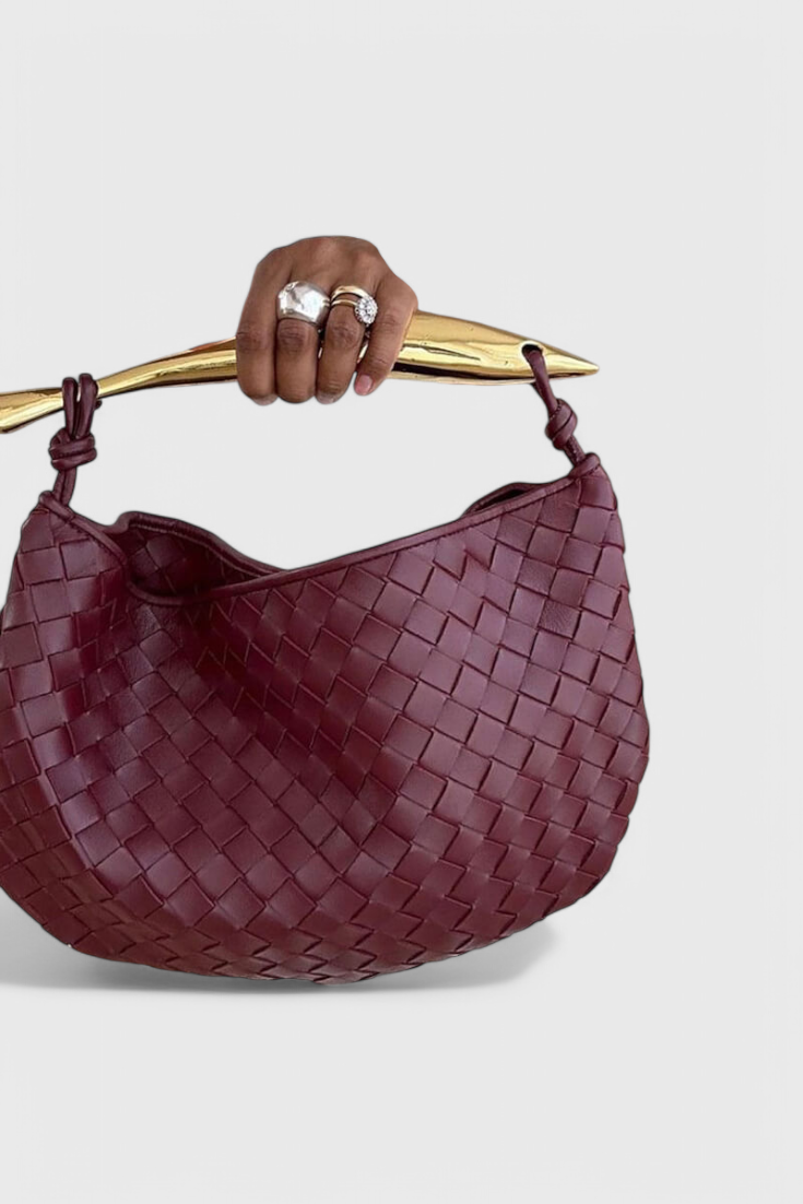 Torba Gerda Bolso Woven sa zlatnom ručkom