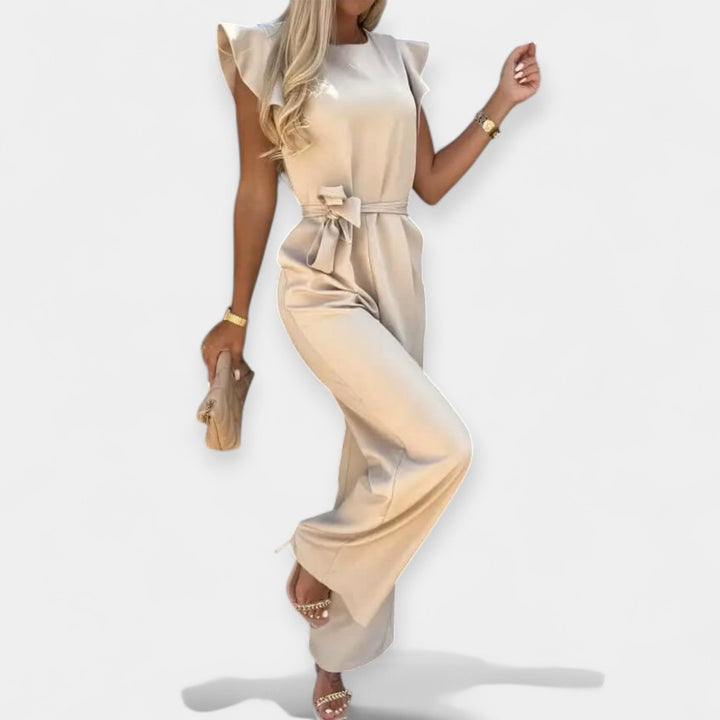 Overall dress with butterfly sleeves