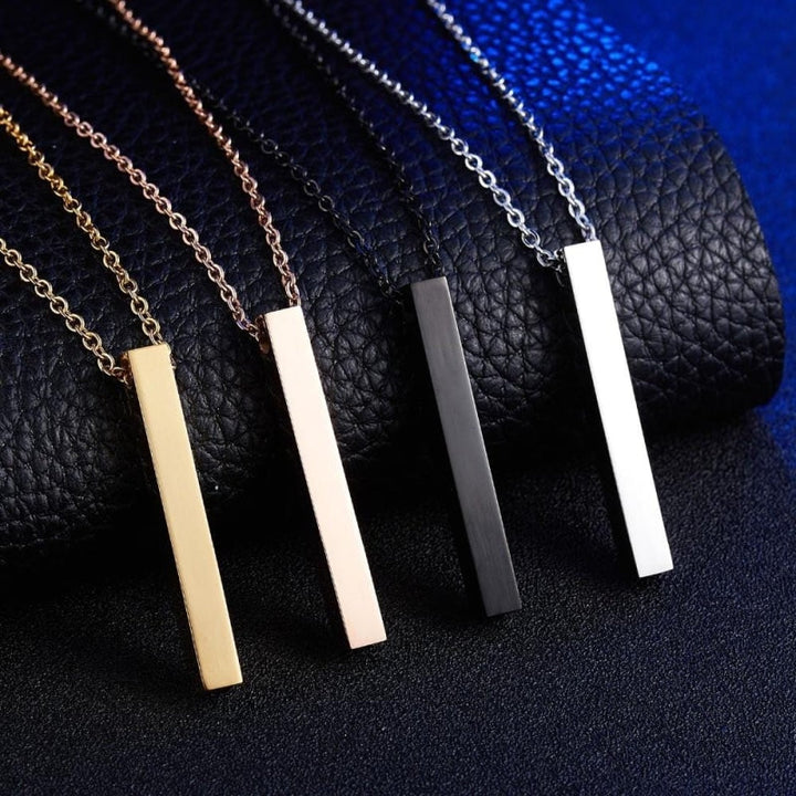 COLLIER À GRAVER EN ACIER INOXYDABLE