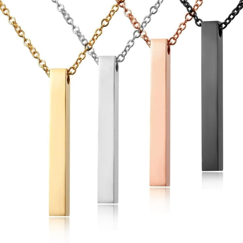 COLLIER À GRAVER EN ACIER INOXYDABLE