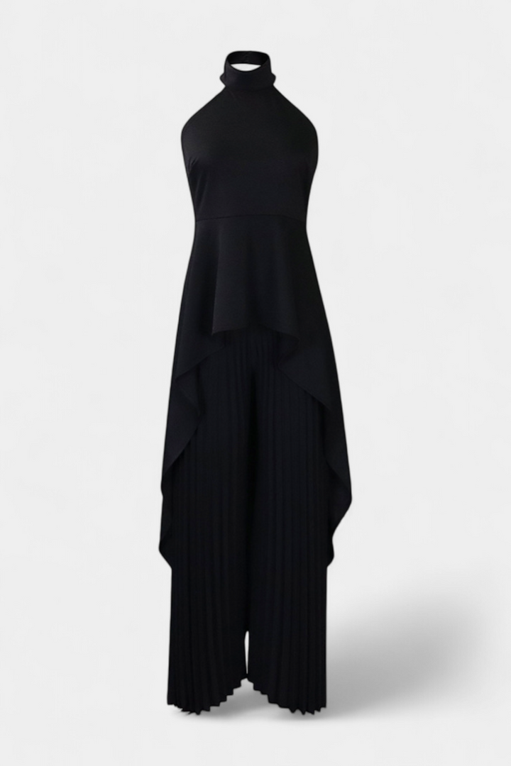 Chrysoula Conjunto Asimétrico con Pantalón Plisado
