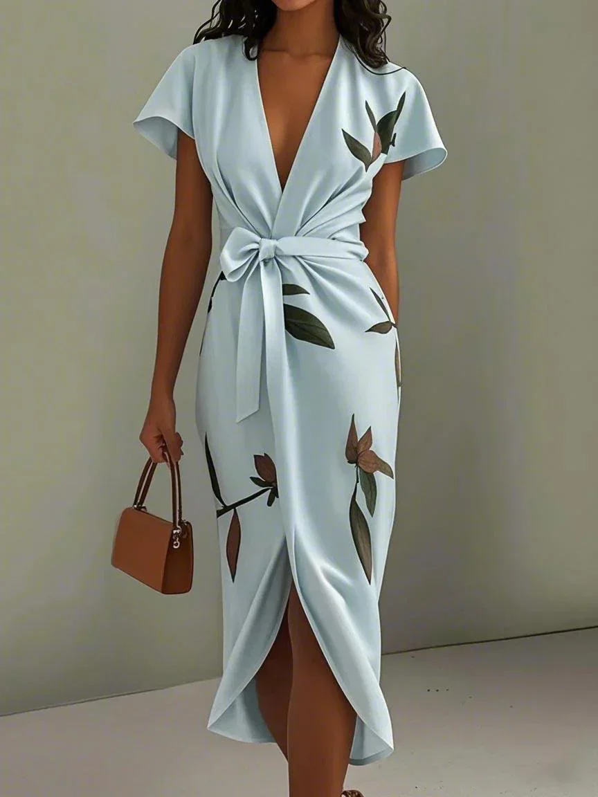 Mali Vestido Cruzado Elegante
