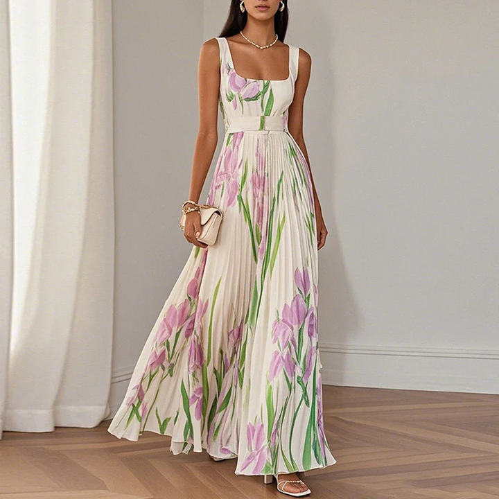Isabel Vestido Maxi Floral Elegante