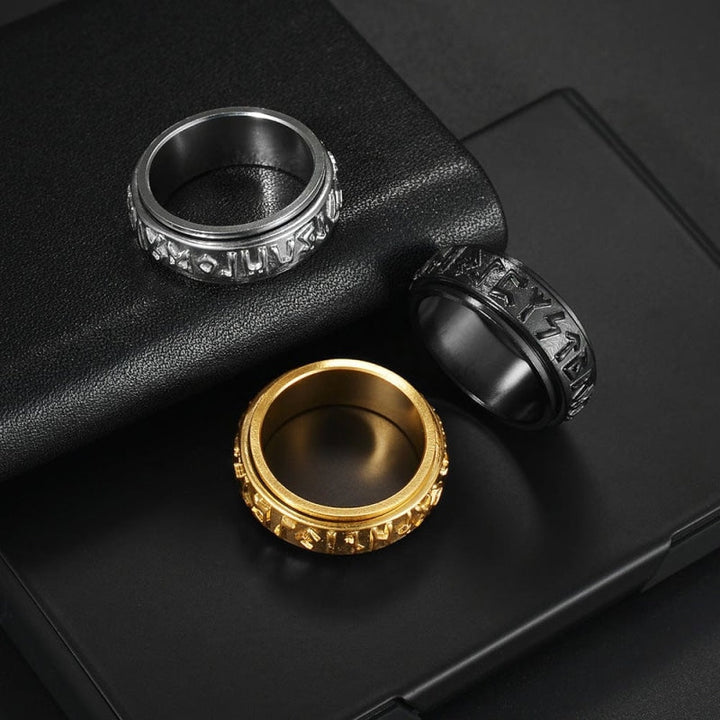 BAGUE ANTI STRESS VIKING EN ACIER