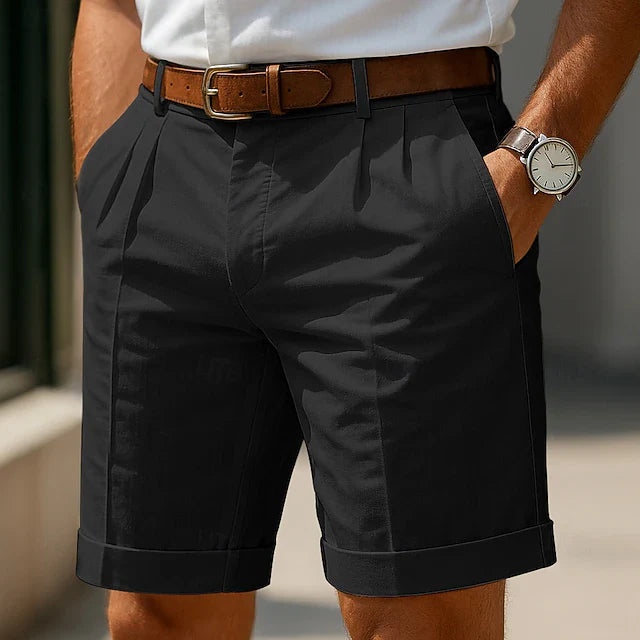 Louis | Short chino plissé d&