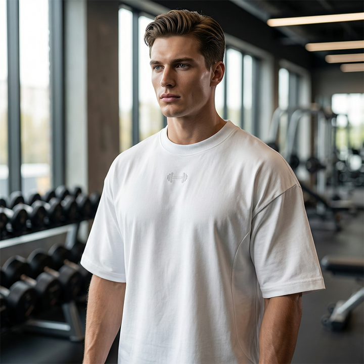 T-shirt oversize pour homme, pour la salle de sport et les loisirs