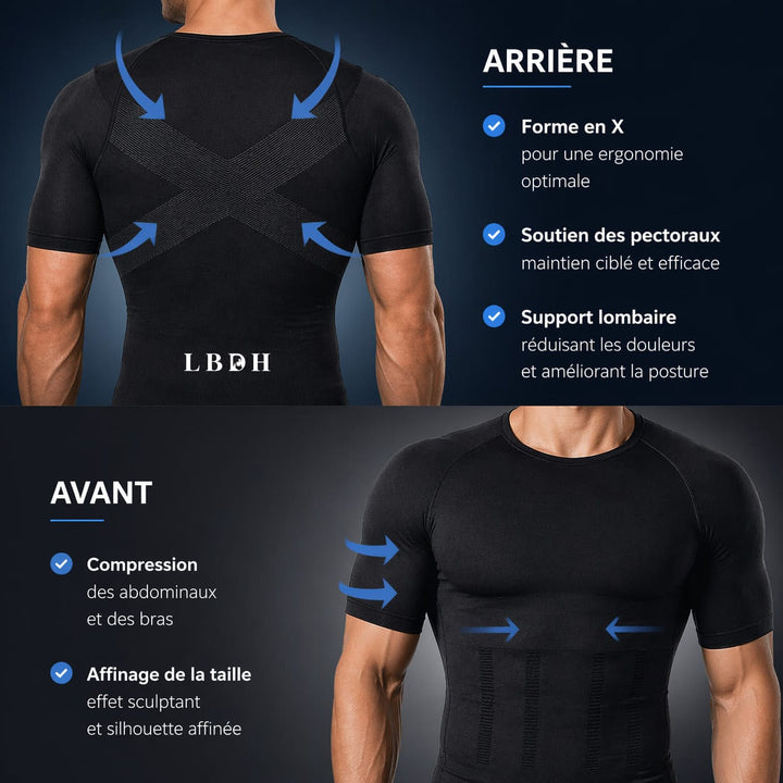Tee-shirt de compression homme