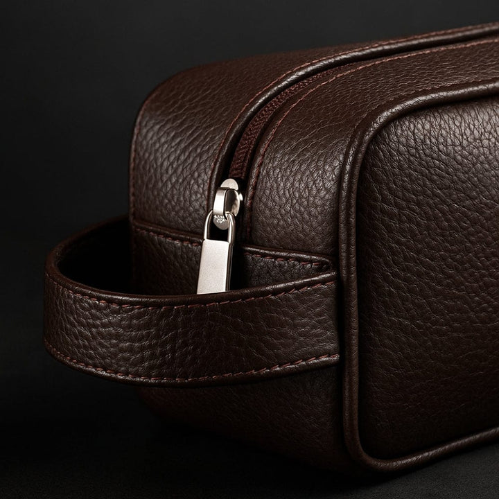 Trousse de toilette homme cuir - Design moderne et pratique