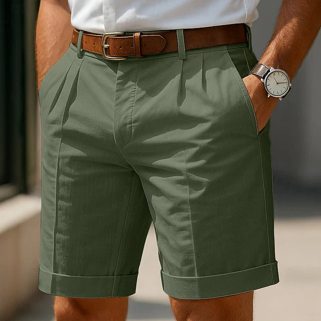 Louis | Short chino plissé d&