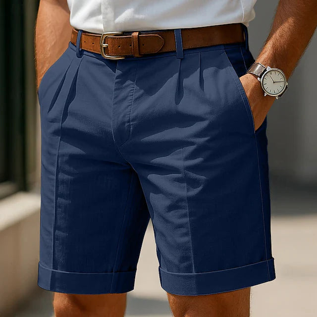 Louis | Short chino plissé d&